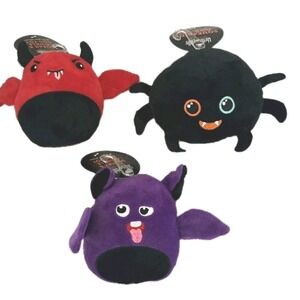 3 Pack Dog Toy Squeak & Crinkle Spider Devil Bat Chistmas Pet Stocking Stuffer